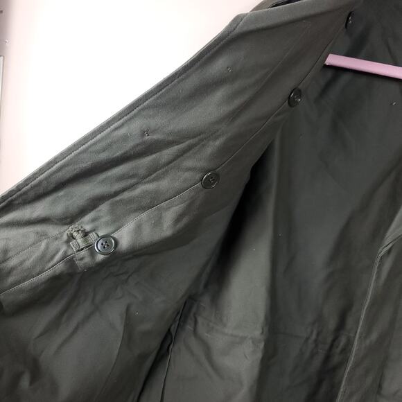 Vintage 1984 KL Army Surplus Green Cotton Utility Jacket Size S - Picture 3 of 12